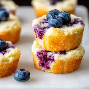 Keto Blueberry Cream Cheese Muffins