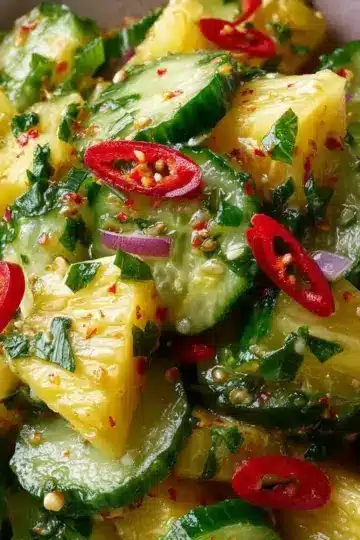 Pineapple Cucumber Salad