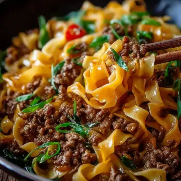 Mongolian Ground Beef Noodles: An Amazing Ultimate Recipe You Must Try