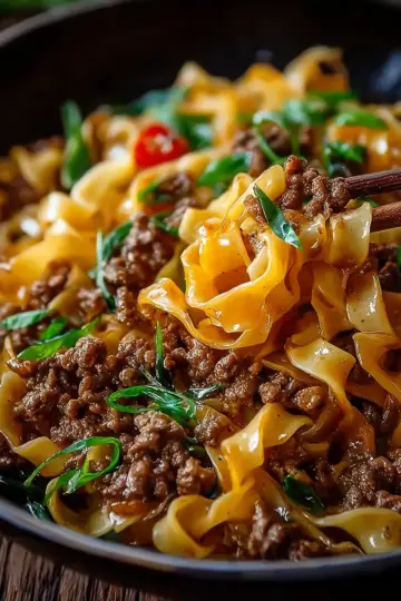 Mongolian Ground Beef Noodles: An Amazing Ultimate Recipe You Must Try