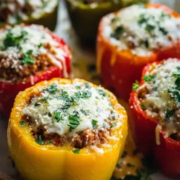 Easy Italian Stuffed Bell Peppers