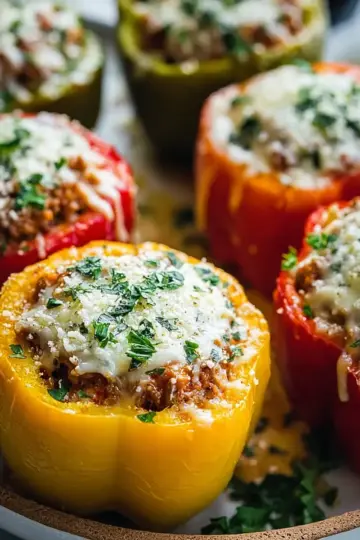 Easy Italian Stuffed Bell Peppers