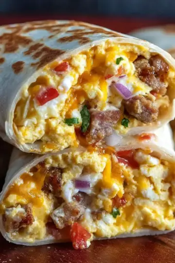 Freezer Breakfast Burritos