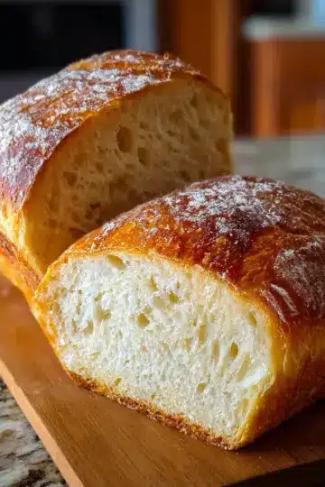 Homemade No-Knead Sandwich Bread